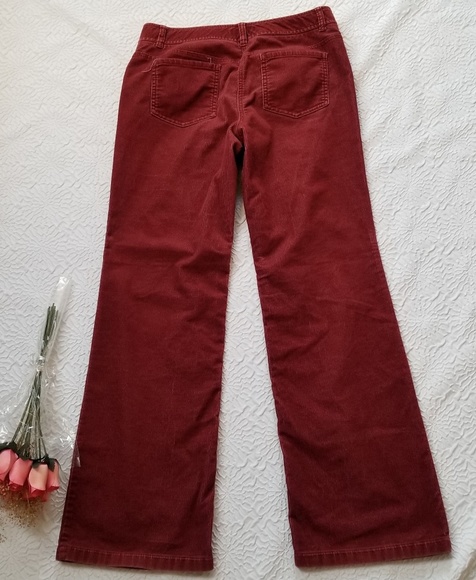 Ann Taylor Corduroy midrise rusty red bootcut Jeans, Size 6 - Picture 7 of 8